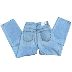 Snacks X Mother Just A Nibble Straight Leg Blue Jeans Womens 24 Western Preppy